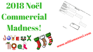 2018 Noël Commercial Madness!